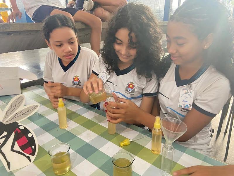 Alunos do Ensino Fundamental ll produzem repelente caseiro contra a dengue