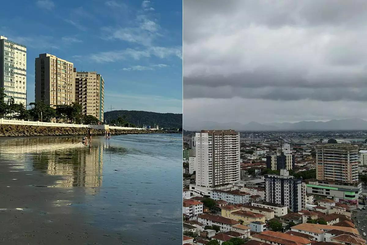 Chuva e sol forte atingem o litoral de São Paulo durante o feriado de Corpus Christi; veja temperaturas na sua cidade