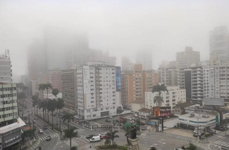 Defesa Civil alerta para formação de nevoeiros na Baixada Santista