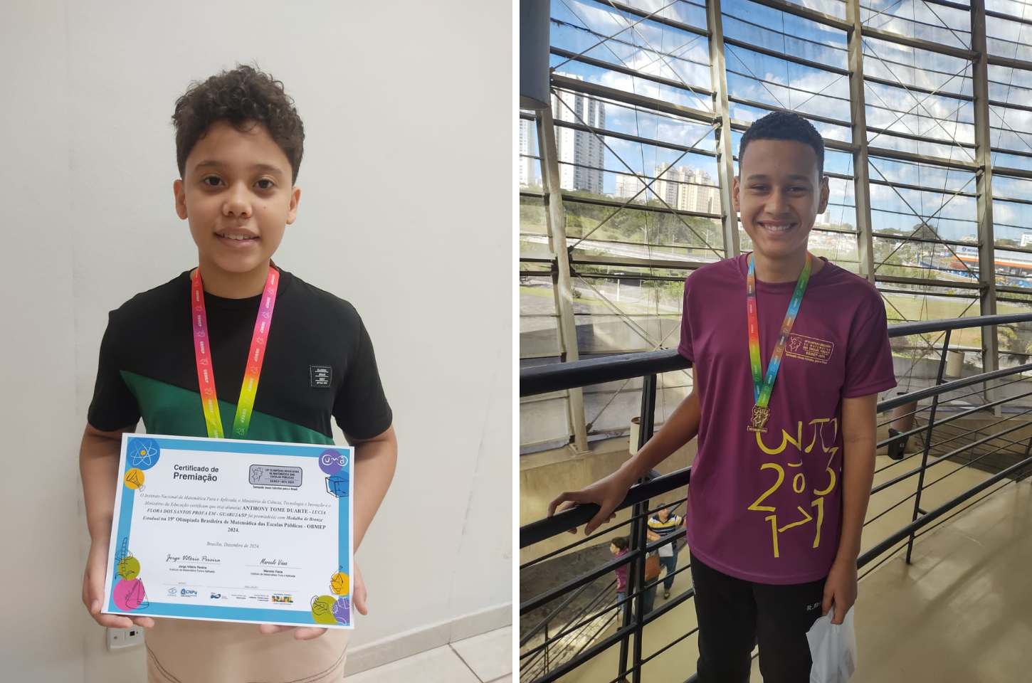 Estudantes de Guarujá são premiados na Olímpiada Brasileira de Matemática