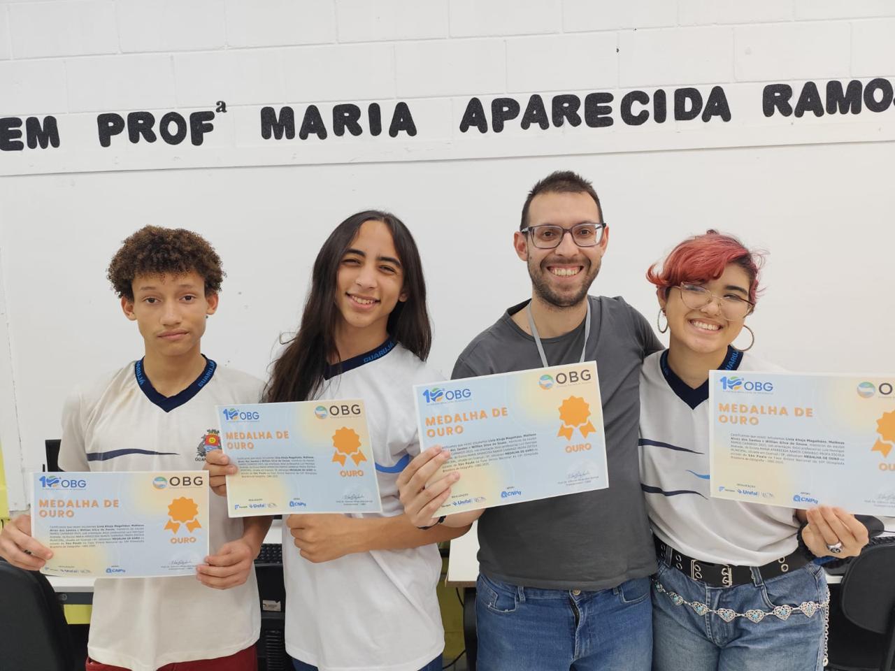 Guarujá tem alunos premiados com medalha de ouro na Olimpíada Brasileira de Geografia