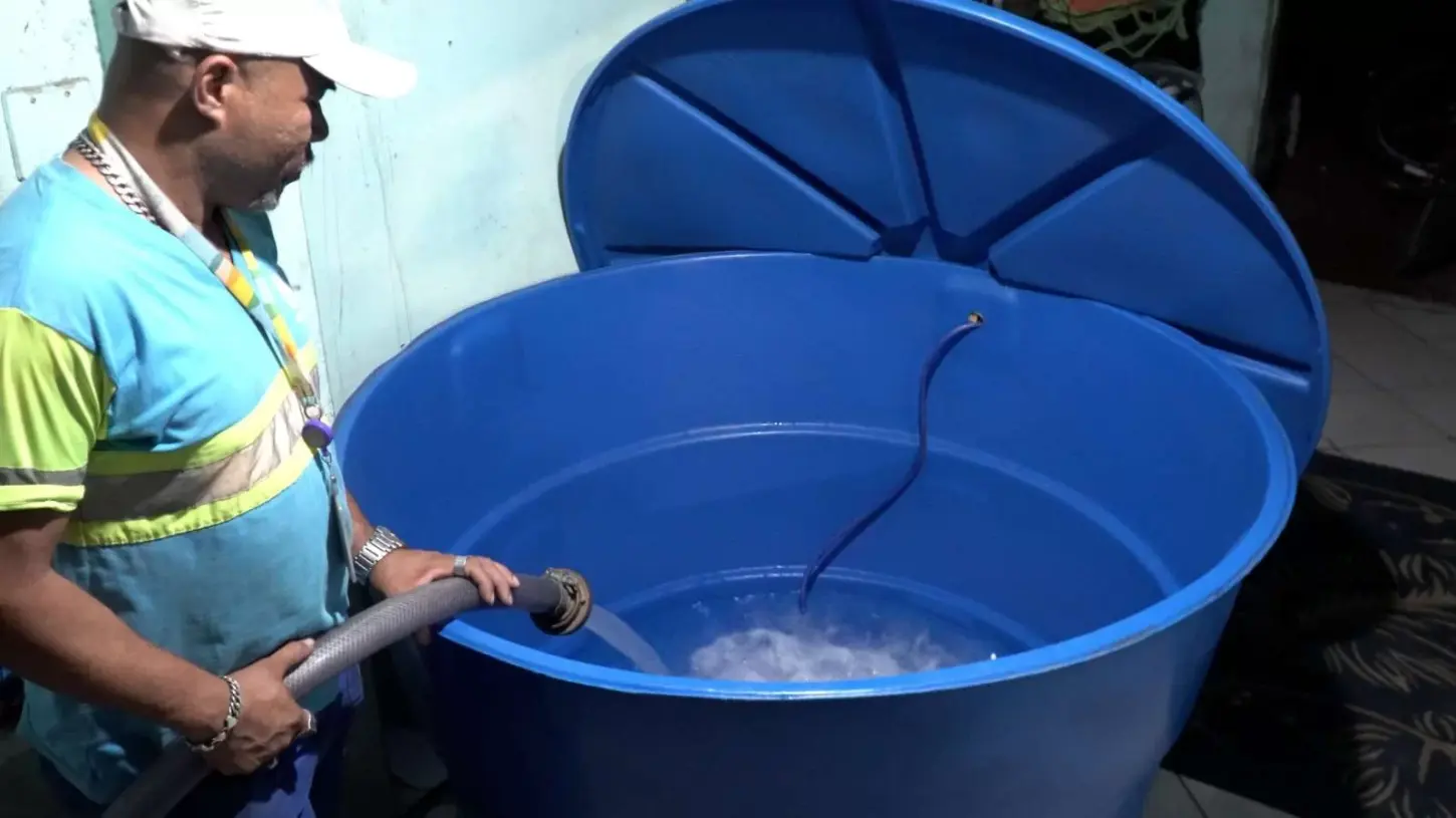 Chuvas afetam o abastecimento de água em Guarujá nesta quarta-feira