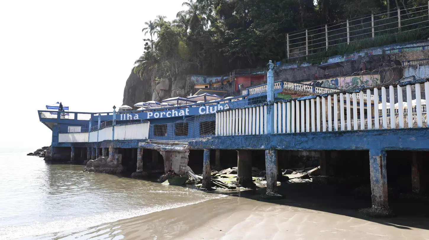 Venda de terreno salva Ilha Porchat Clube de leilões e quita dívidas milionárias em São Vicente, no litoral de São Paulo