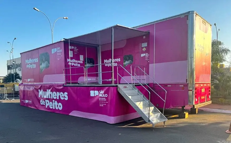 Carreta da Mamografia atende em São Vicente neste mês