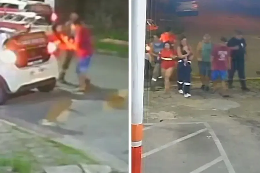 Bebê de 2 meses é salvo por socorrista do Samu de folga após engasgar em São Vicente; VÍDEO