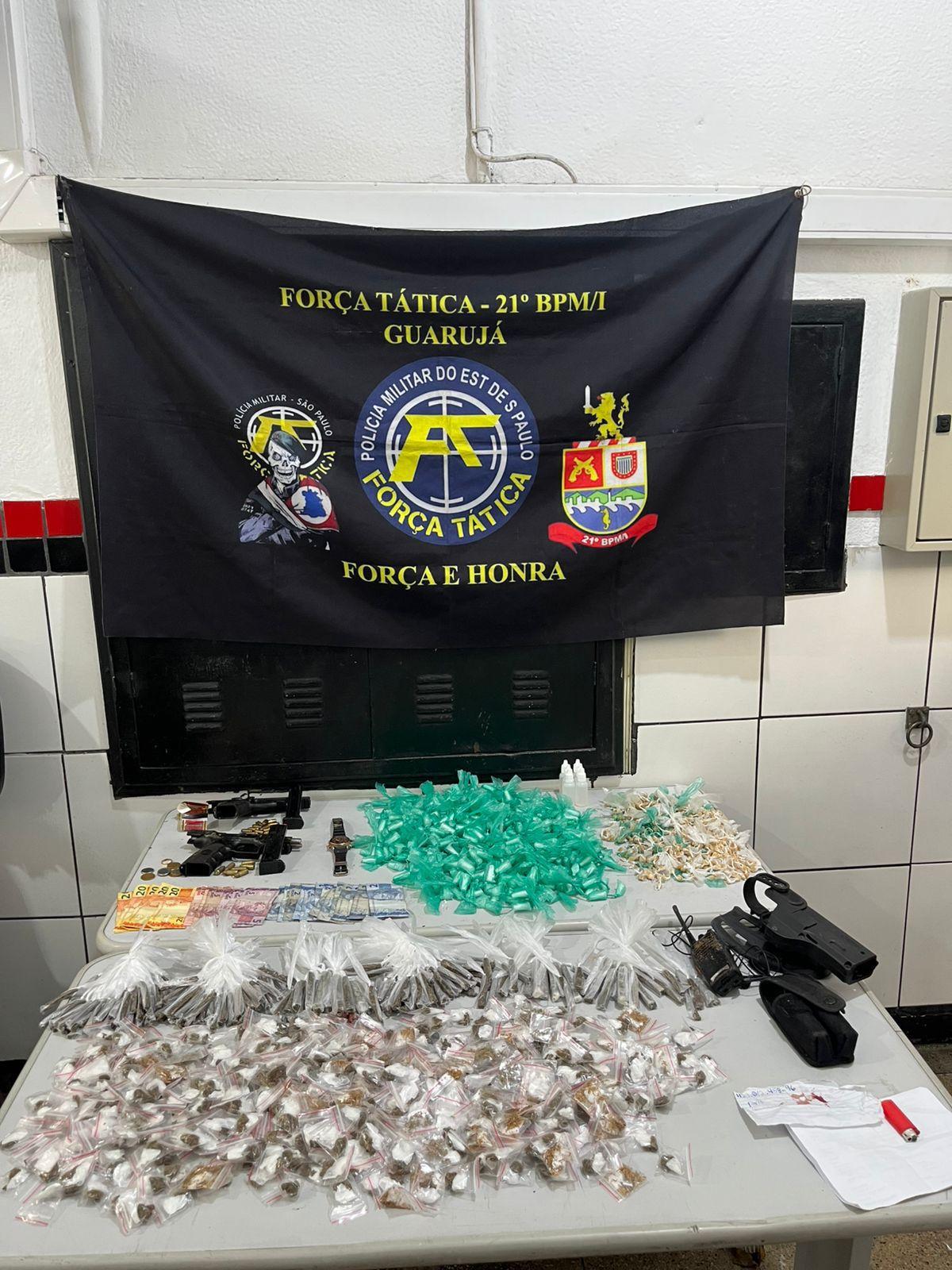 Dois suspeitos são mortos pela PM em operação contra o tráfico em Guarujá. Vídeo