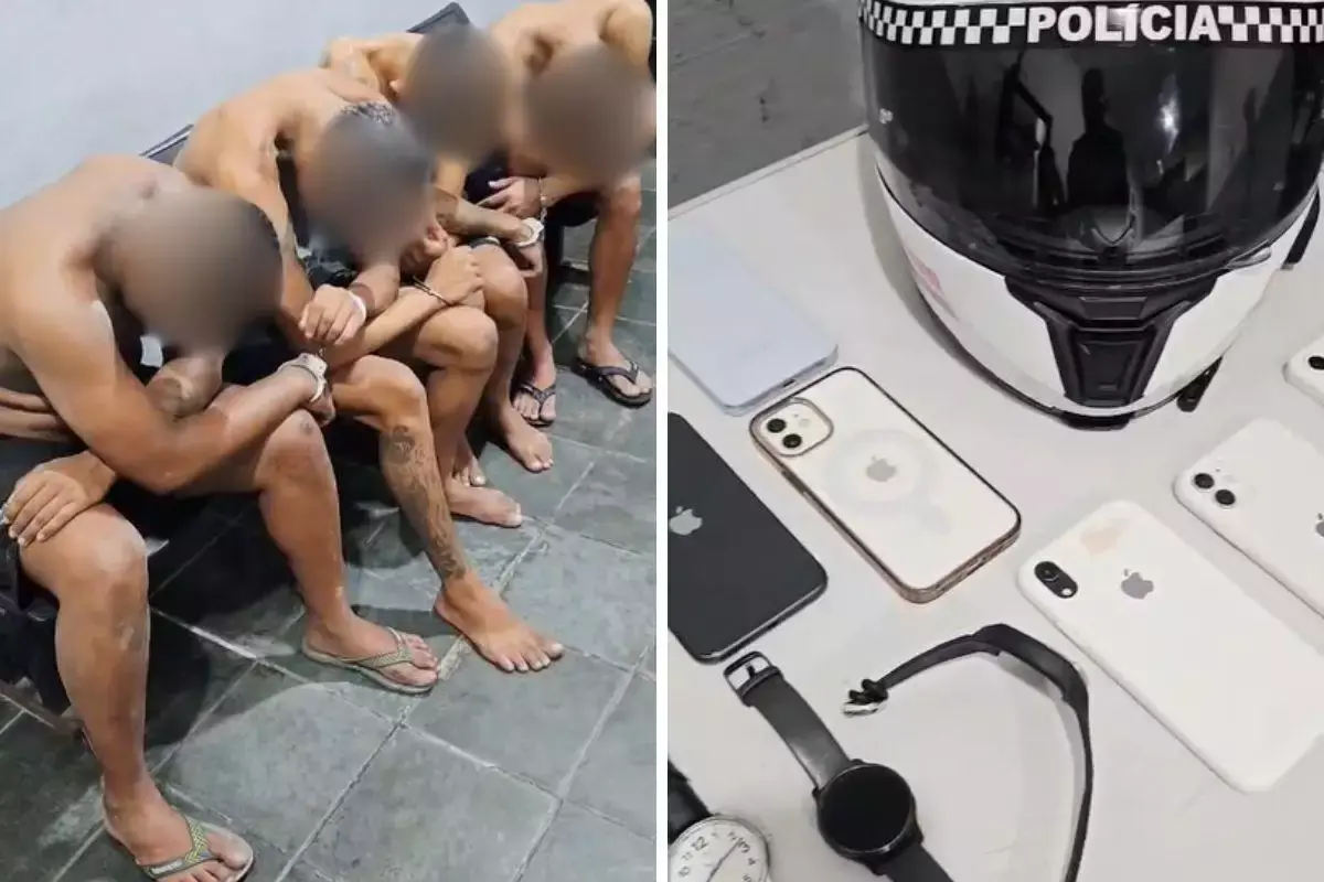 Quadrilha é presa com iPhones e joias após ataque a pedestres em Guarujá, no litoral de São Paulo